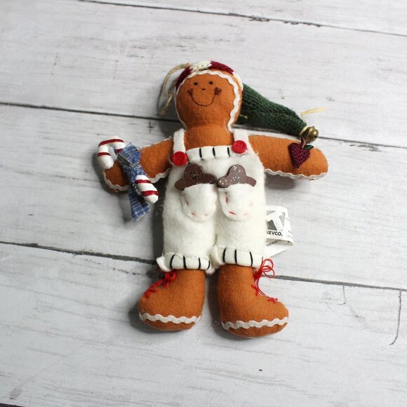 December Home Vintage Gingerbread Man Christmas Tree Ornament - Picture 3 of 4